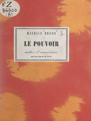 cover image of Le pouvoir